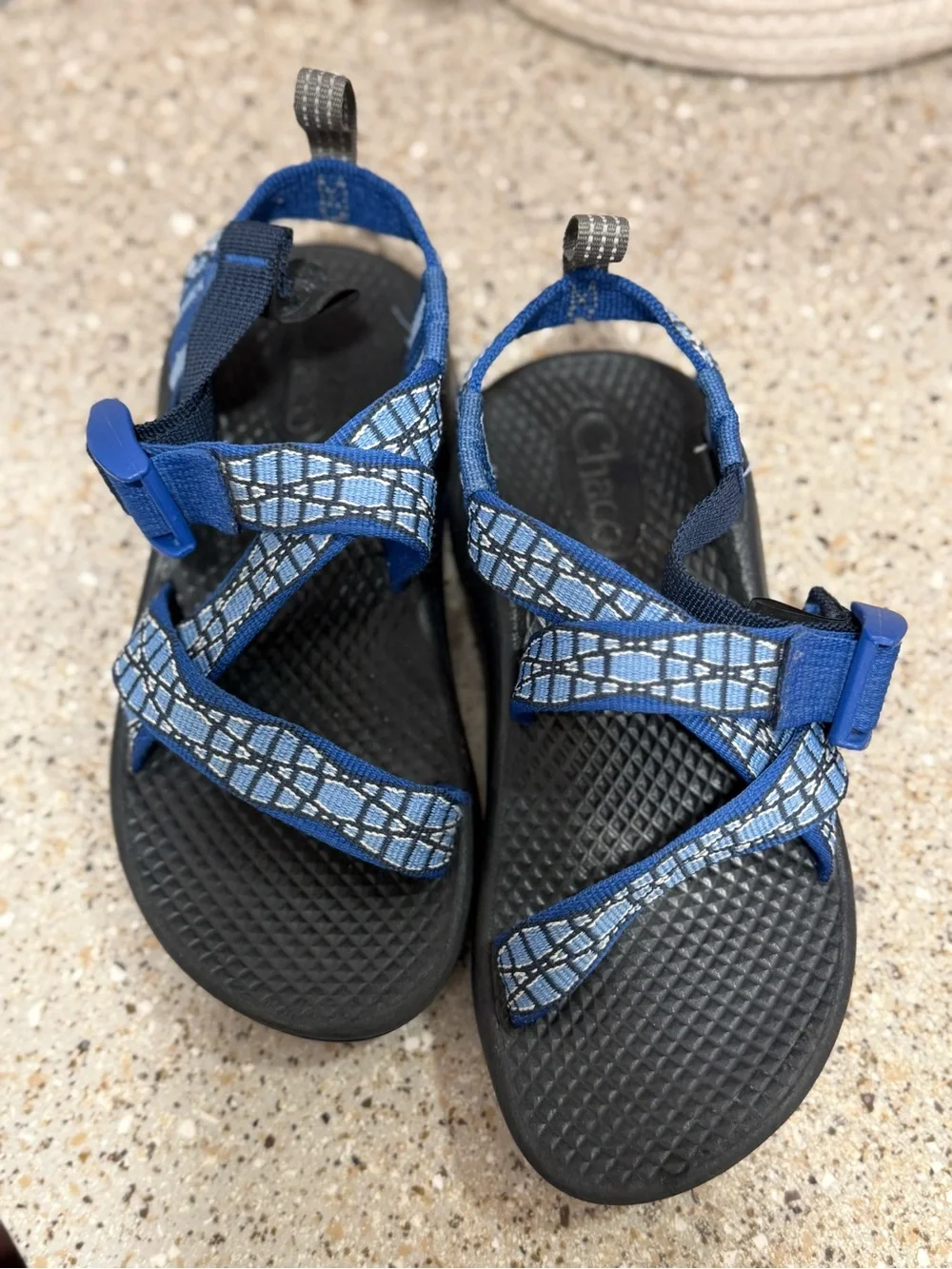 Chaco Kids Blue Patterned Sport Sandals